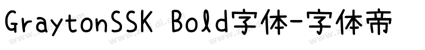 GraytonSSK Bold字体字体转换